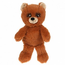 Игрушка мягкая медведица с ресничками 20см 